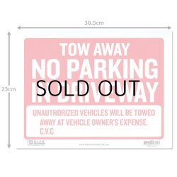 画像2: Sign Plate ［NO PARKING IN DRIVEWAY］S size