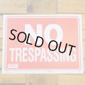 [NO TRESPASSING] Sign Plate　9x12inch 【S】