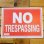 画像1: [NO TRESPASSING] Sign Plate　9x12inch 【S】 (1)