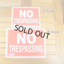 画像2: [NO TRESPASSING] Sign Plate　9x12inch 【S】