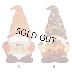 画像2: Halloween Wood Sign Gnome Shaped【全2種】【メール便OK】