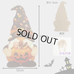 画像3: Halloween Wood Sign Gnome Shaped【全2種】【メール便OK】