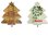 画像3: Christmas Wood Signs Tree Shape【全5種】【メール便OK】 (3)