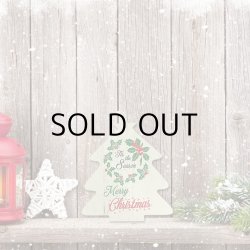 画像5: Christmas Wood Signs Tree Shape【全5種】【メール便OK】