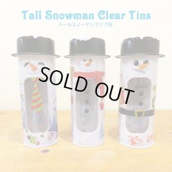 画像1: Tall Snowman Clear Tins【全3種】