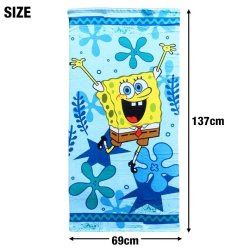 画像2: Sponge Bob Microfiber Beach Towel