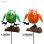 画像2: Yard Stake Owl With Spring Wings and Feet【全4種】