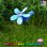 画像1: Yard Stake Colorful Bird with Pinwheels【全8種】 (1)
