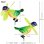 画像4: Yard Stake Colorful Bird with Pinwheels【全8種】 (4)