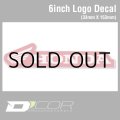 D'COR 6 inch Honda Decal　【メール便OK】