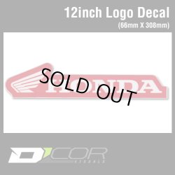 画像1: D'COR 12 inch Honda Decal