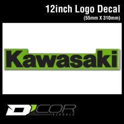 画像1: D'COR 12 inch Kawasaki Decal