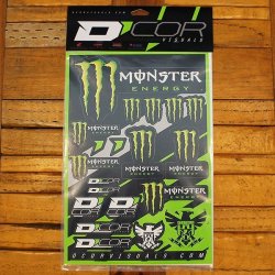 画像2: D'COR Monster Energy 4mil Decal Sheet