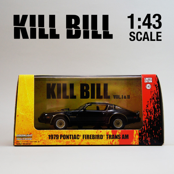 1:43 Greenlight Pontiac Firebird Trans Am Kill Bill I /& II 1979 BLACK