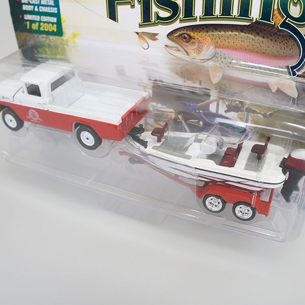 toy fishing boat and trailer