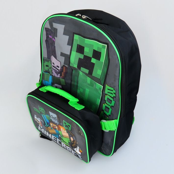 Minecraft Backpack with Mini Bag