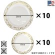 画像2: 20Piece Gold Line Plate