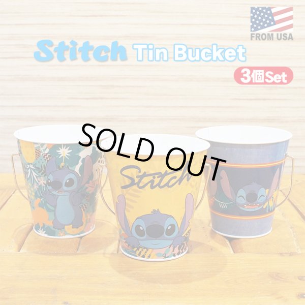 画像1: Stitch Tin Bucket