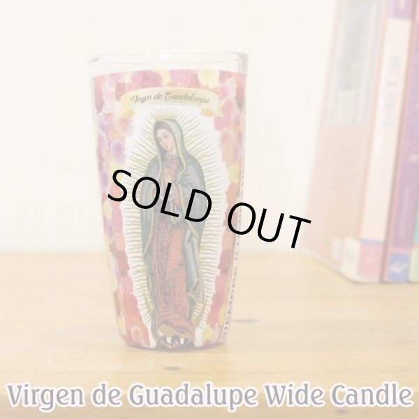 画像1: Virgen de Guadalupe Wide Candle