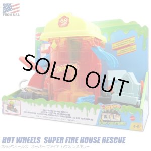 画像: Mattel Hot Wheels Super Fire House Rescue Play Set