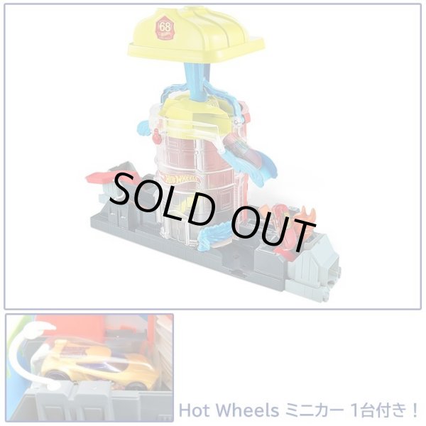 画像3: Mattel Hot Wheels Super Fire House Rescue Play Set