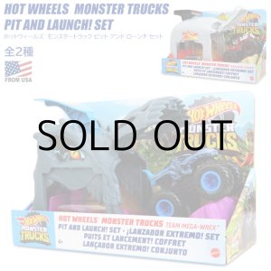 画像: Mattel Hot Wheels Monster Truck Pit and Launch Set  【全2種】