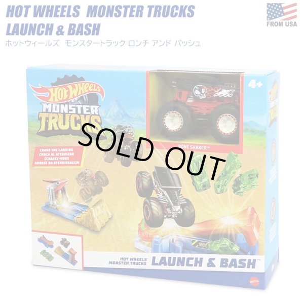画像1: Mattel Hot Wheels Monster Trucks LAUNCH & BASH