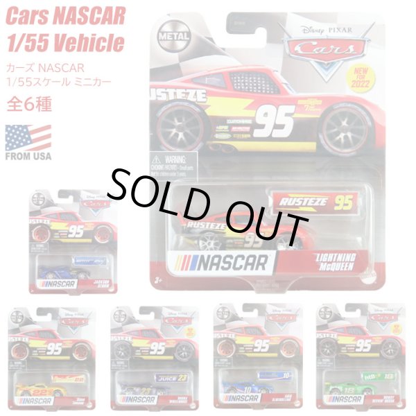 画像1: Mattel Disney Pixar Cars NASCAR 1/55 Vehicle【全6種】