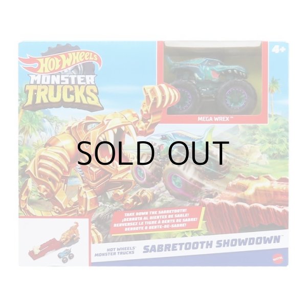 画像6: Mattel Hot Wheels Monster Trucks Sabretooth Showdown Playset