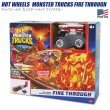画像1: Mattel Hot Wheels Monster Trucks Fire Through Playset
