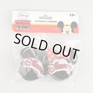 画像: Micky and Minnie Head Logo Antenna Topper Antenna Ball