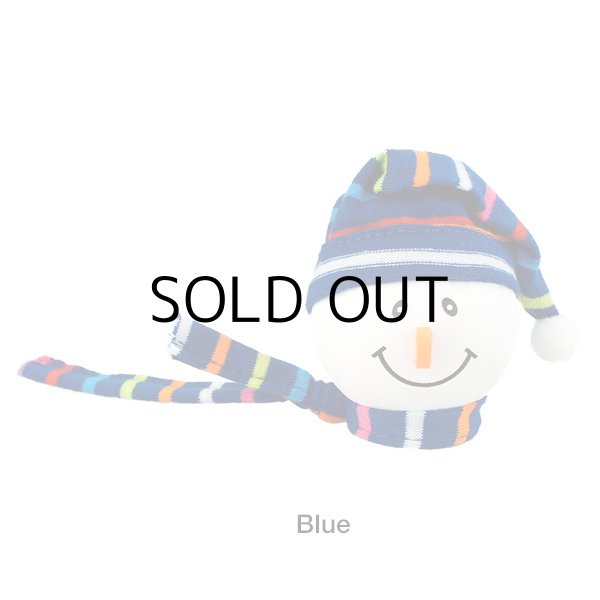 画像1: Snowman with Winter hat Antenna Ball (Blue)