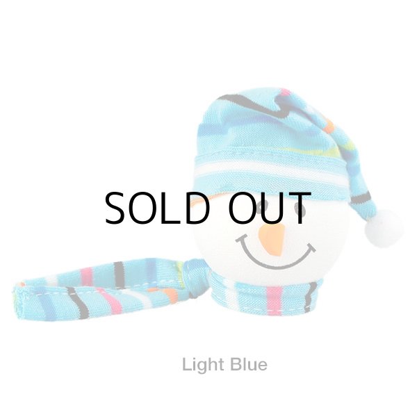 画像1: Snowman with Winter hat Antenna Ball (LightBlue)