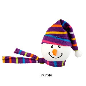 画像: Snowman with Winter hat Antenna Ball (Purple)