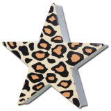 画像: Antenna Ball (Leopard Brown Print Star)