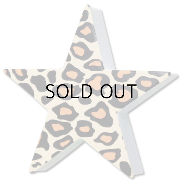 画像1: Antenna Ball (Leopard Brown Print Star)