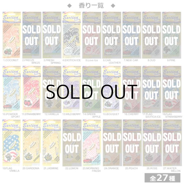 画像2: 【Exotica Palm Tree Air Fresheners】ディスプレイ付き96枚セット