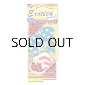 画像: Exotica Palm Tree Air Fresheners ( FLAG STRAWBERRY ) 【メール便OK】