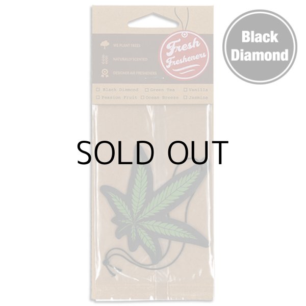 画像1: Fresh Fresheners Marijuana Leaf ( Black Diamond )【メール便OK】