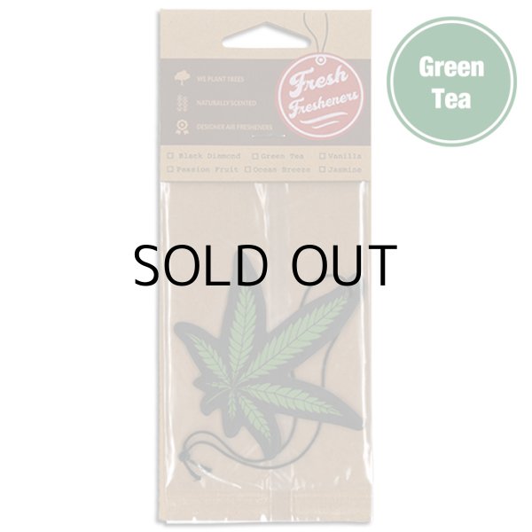 画像1: Fresh Fresheners Marijuana Leaf ( Green Tea )【メール便OK】