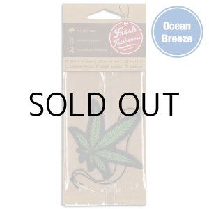 画像: Fresh Fresheners Marijuana Leaf ( Ocean Breeze )【メール便OK】