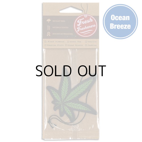 画像1: Fresh Fresheners Marijuana Leaf ( Ocean Breeze )【メール便OK】