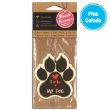 画像: Fresh Fresheners I Love My Dog Paw（Pina Colada）【メール便OK】