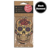 画像: Fresh Fresheners Day of the Dead Skull ( Black Diamond )【メール便OK】