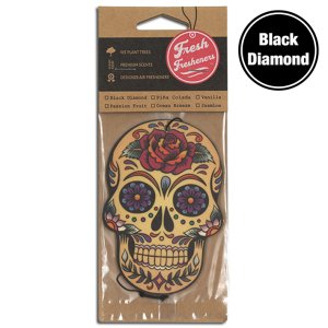 画像: Fresh Fresheners Day of the Dead Skull ( Black Diamond )【メール便OK】