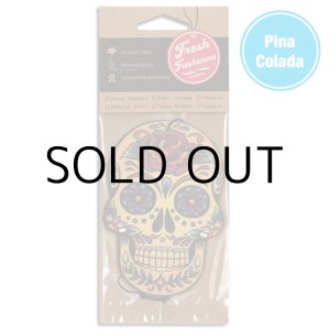 画像: Fresh Fresheners Day of the Dead Skull ( Pina Colada )【メール便OK】