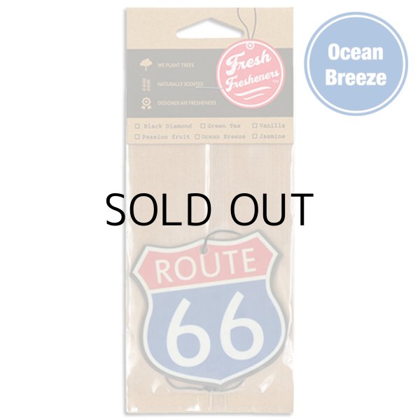 画像1: Fresh Fresheners Route 66 ( Ocean Breeze )【メール便OK】