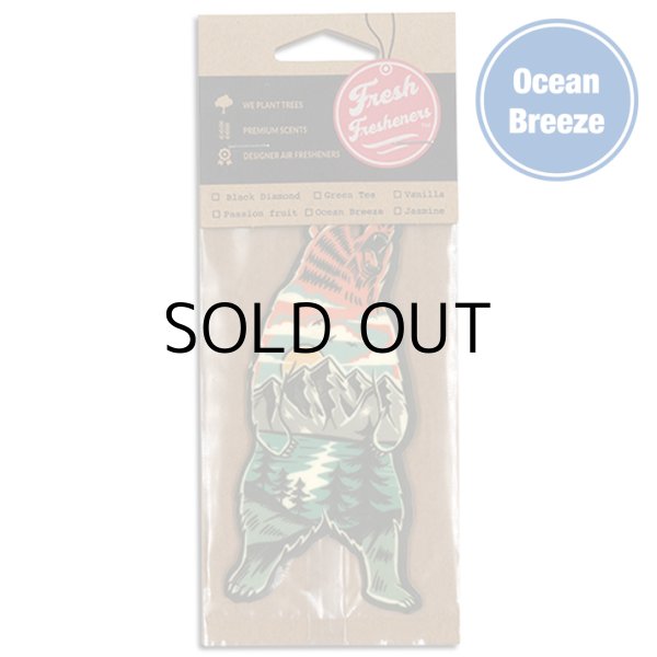 画像1: Fresh Fresheners Outdoor Bear ( Ocean Breeze )【メール便OK】