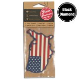 画像: Fresh Fresheners USA Map ( Black Diamond )【メール便OK】