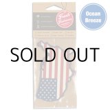 画像: Fresh Fresheners USA Map ( Ocean Breeze )【メール便OK】